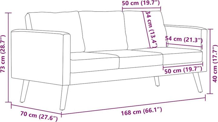 Image du produit vidaXL Sofa (Ensemble de canapés rembourrés)
