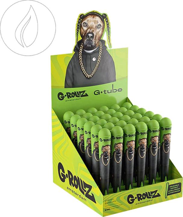 G-Rollz G-Tube Pets Rock Rap Cone Holder Green