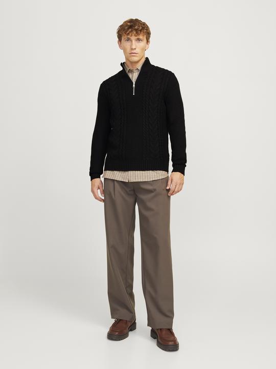 Immagine prodotto Jack & Jones Zip a quarto di dollaro monocolore Zip a quarto di dollaro (XL)