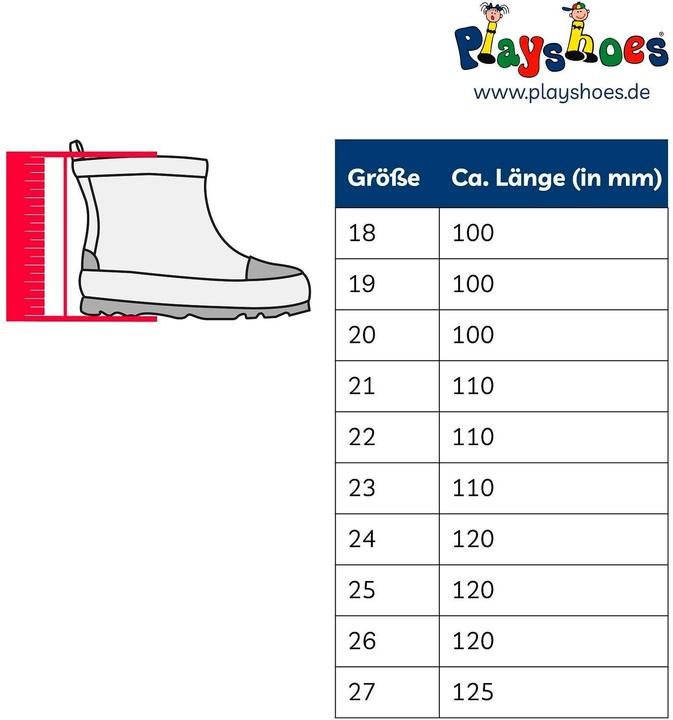 Actual product image Playshoes Rubber boot half stock (24)