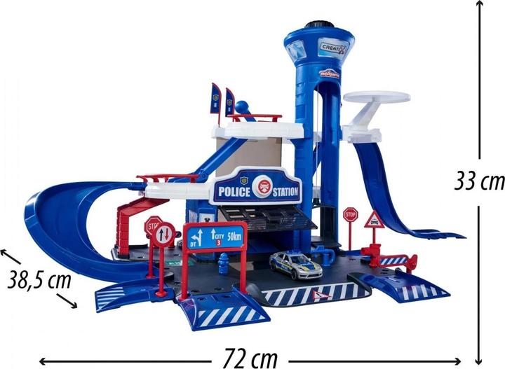 Majorette Stazione di polizia Creatix + 1 veicolo