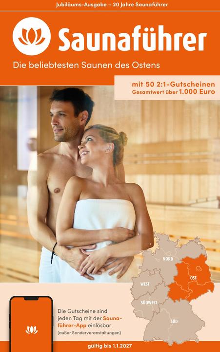 Actual product image Osten Saunaführer - Die 50 beliebtesten Saunen des Ostens (German, Thomas Cradle, 2024)