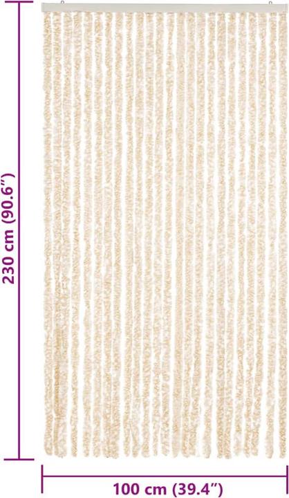 Immagine prodotto vidaXL Fliegenvorhang Chenille (56 x 200 cm)