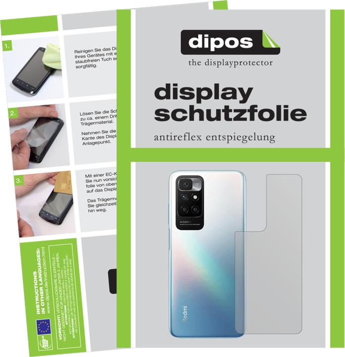 Dipos Pellicola Protettiva Antiriflesso Per Xiaomi Mi 10 Posteriore - Opaca, Anti-impronta - Made In Germany - 3