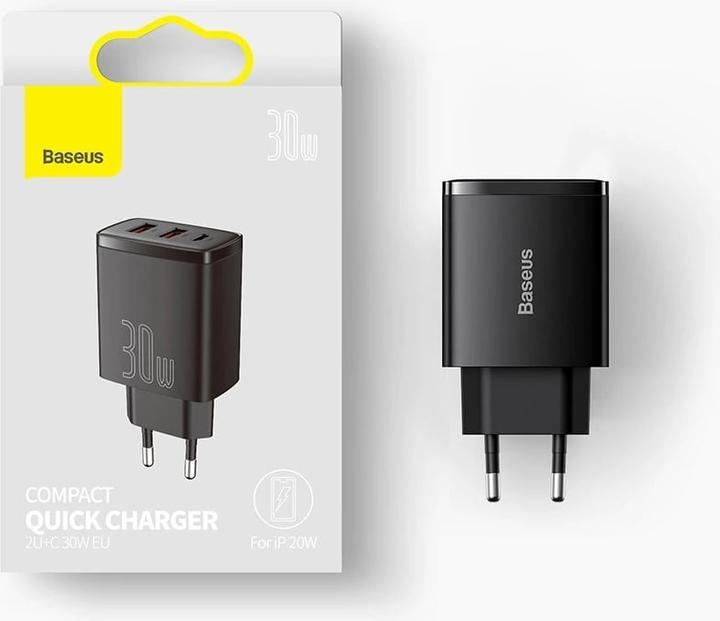 Produktbild Baseus Compact Quick Charger (30 W, 3 Ports)