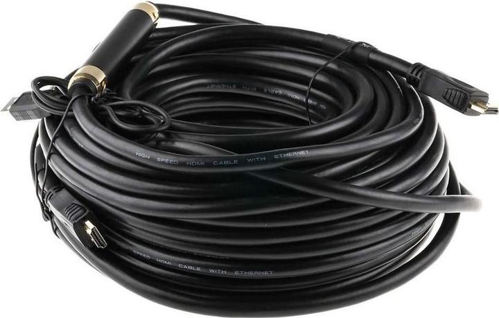 Produktbild RS PRO HDMI-Kabel, 25m, Schwarz (25 m)