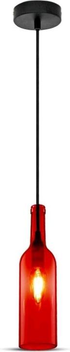 Image du produit V-TAC VT7558R Lampe à suspendre bouteille rouge (E14)
