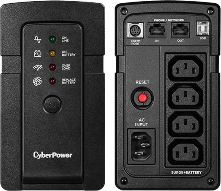 Cyberpower RT650EI Interactive LCD USB (650 VA, 400 W, Standby USV)