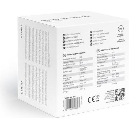 Thumbnail - Savio BS-042 (Stromversorgung über USB), Bluetooth Lautsprecher, Blau