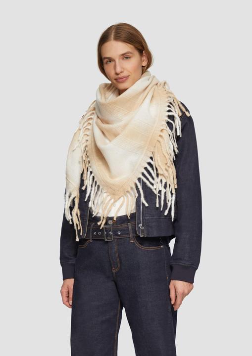 Produktbild S.Oliver Schal Gemusterter Schal mit Fransen