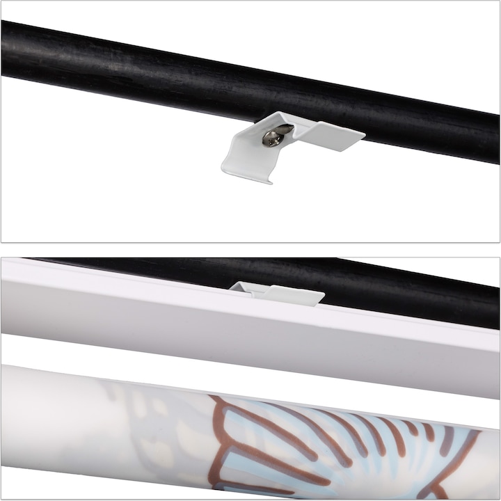 Actual product image Relaxdays Shower Curtain Roller Blind Ocean (100 x 5 x 240 cm)