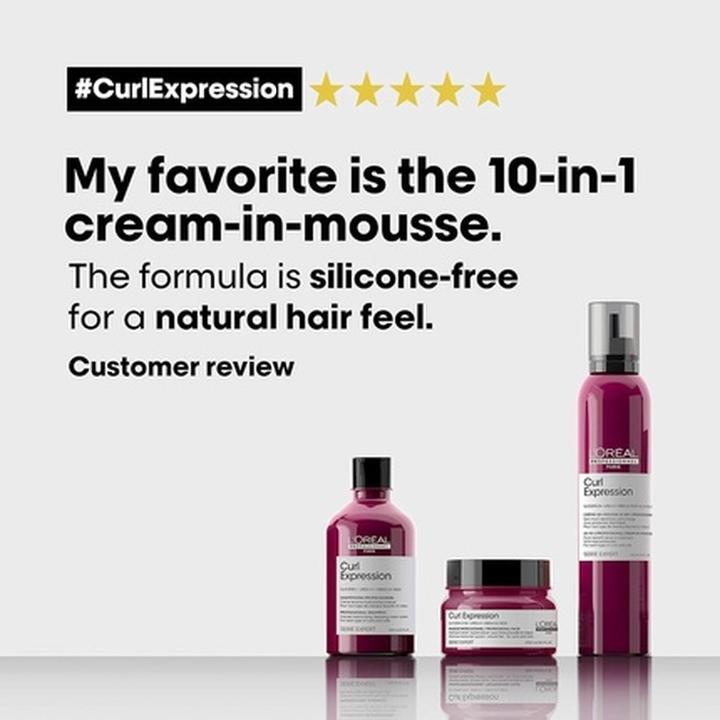 Image du produit L'Oréal Professionnel L'OrÃ©al Professionnel - Shampooing Expert Curl Expression Professional Series - Crème hydratante (Shampoing liquide, 300 ml)