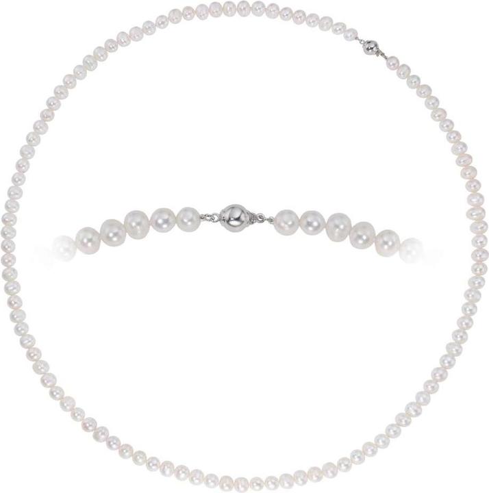 Produktbild Bijouteria Perlen-Halskette (Silber 925, Süsswasserperle, 80 cm)