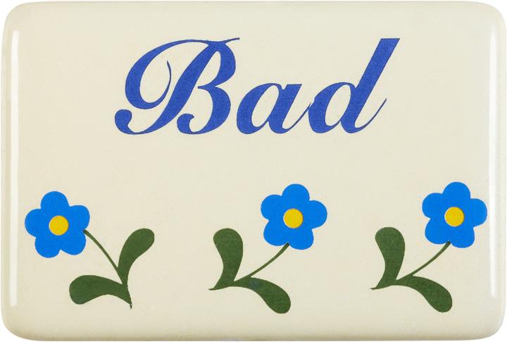 Produktbild Münder Bad, Türschild klebend Emailschild 6 x 4 cm