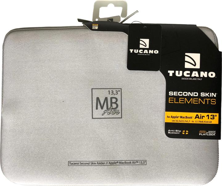 Immagine prodotto Tucano Pelle NEW Elements per MacBook Air 2G 13.3" argento (14", Apple)