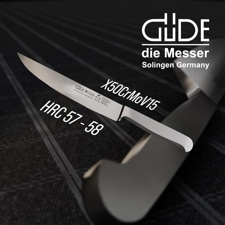 Produktbild Güde Steak- bzw. Tomatenmesser, geschmiedet, Serie Kappa, massiv Ganzstahl (12 cm)