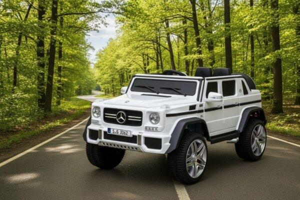 Produktbild Es-toys Kinderfahrzeug – Elektro Auto „Mercedes Maybach G650“ – Lizenziert –2 Sitzer- 24V, 4 Motor (24 V)