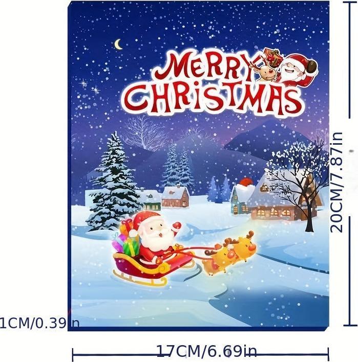 Actual product image Activity Board Vintage Christmas Advent calendar 2024 - 24-day countdown with charms, collector's items