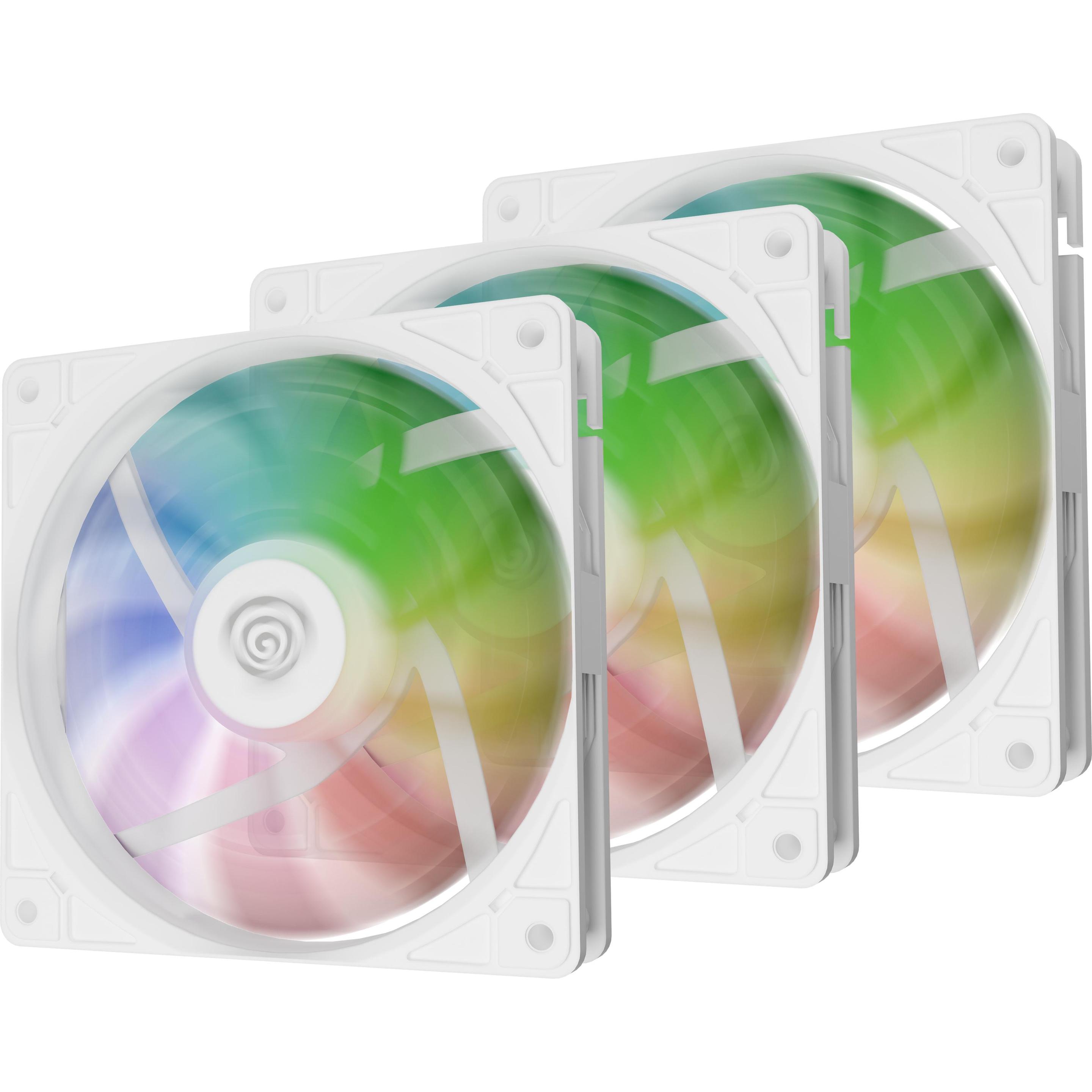 Genesis Oxal 120 ARGB (120 mm, 3 x), PC Lüfter, Weiss