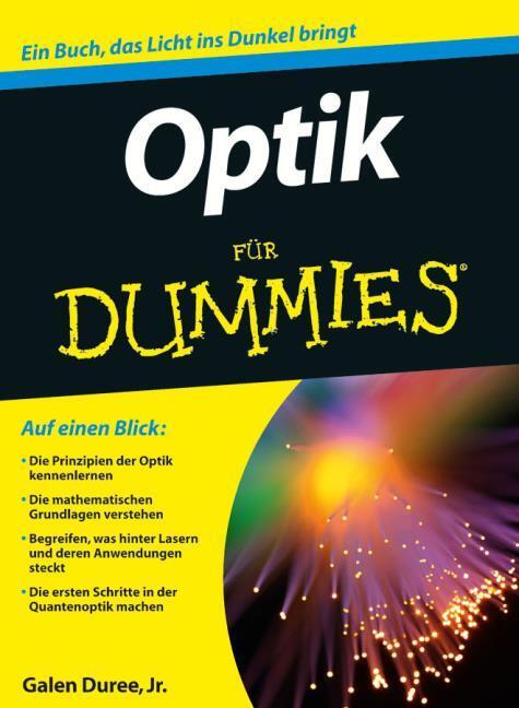 Produktbild Optik für Dummies (Deutsch, Galen Duree, 2012)