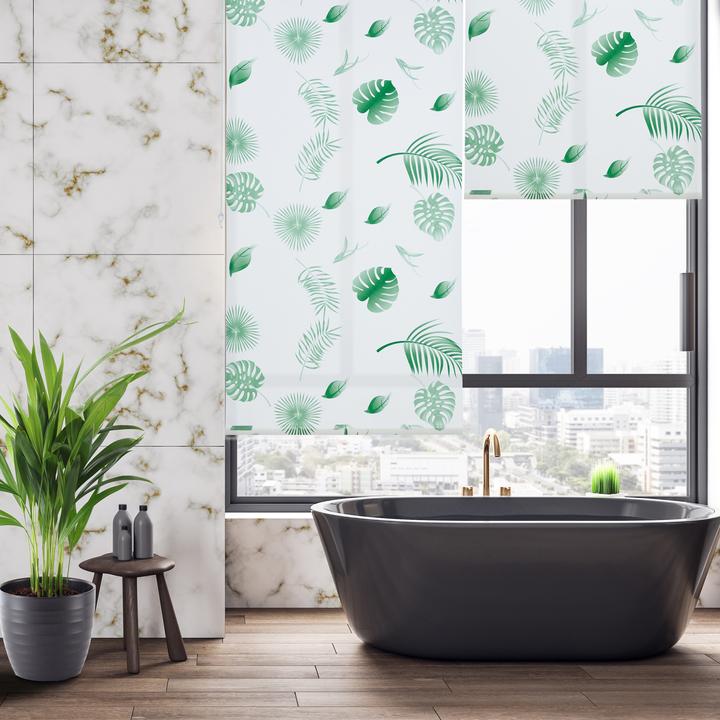 Actual product image Relaxdays Shower roller blind