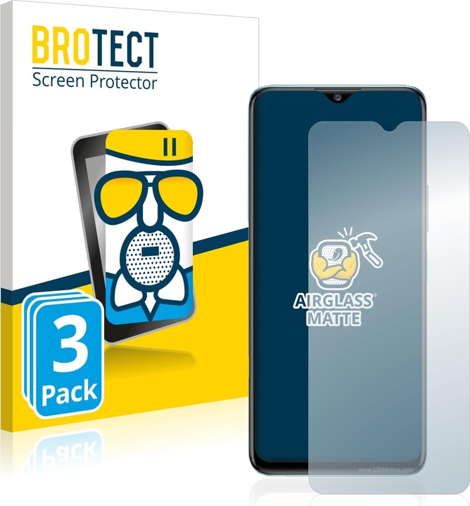 Produktbild BROTECT Schutzglas Schutzfolie Glas Folie Displayschutz matt (3 Stück, Vivo Y76 5G)