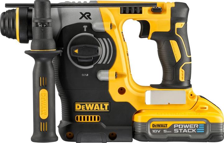 Produktbild DeWalt 18V SDS-plus Akku Kombihammer mit 2x 5Ah Powerstack Akku (Bohrhammer)
