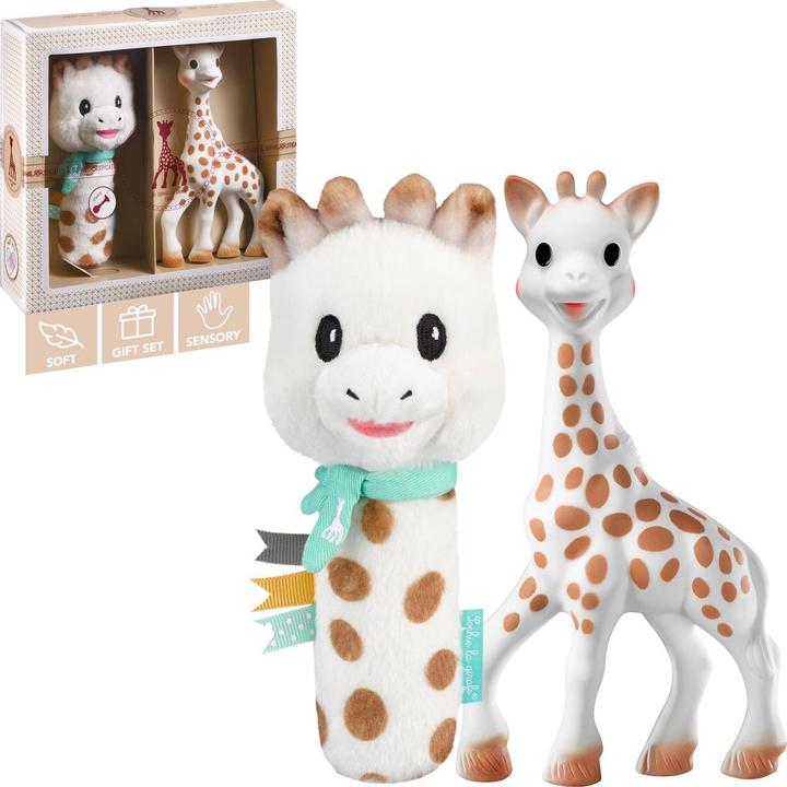 Sophie la girafe Geschenkset Spielfigur und Rassel