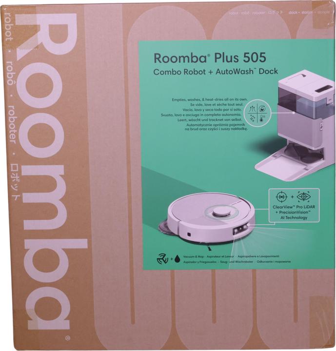 Produktbild iRobot Roomba Plus 505 Combo + AutoWash Dock (7000 Pa, Wischpads (rotierend))