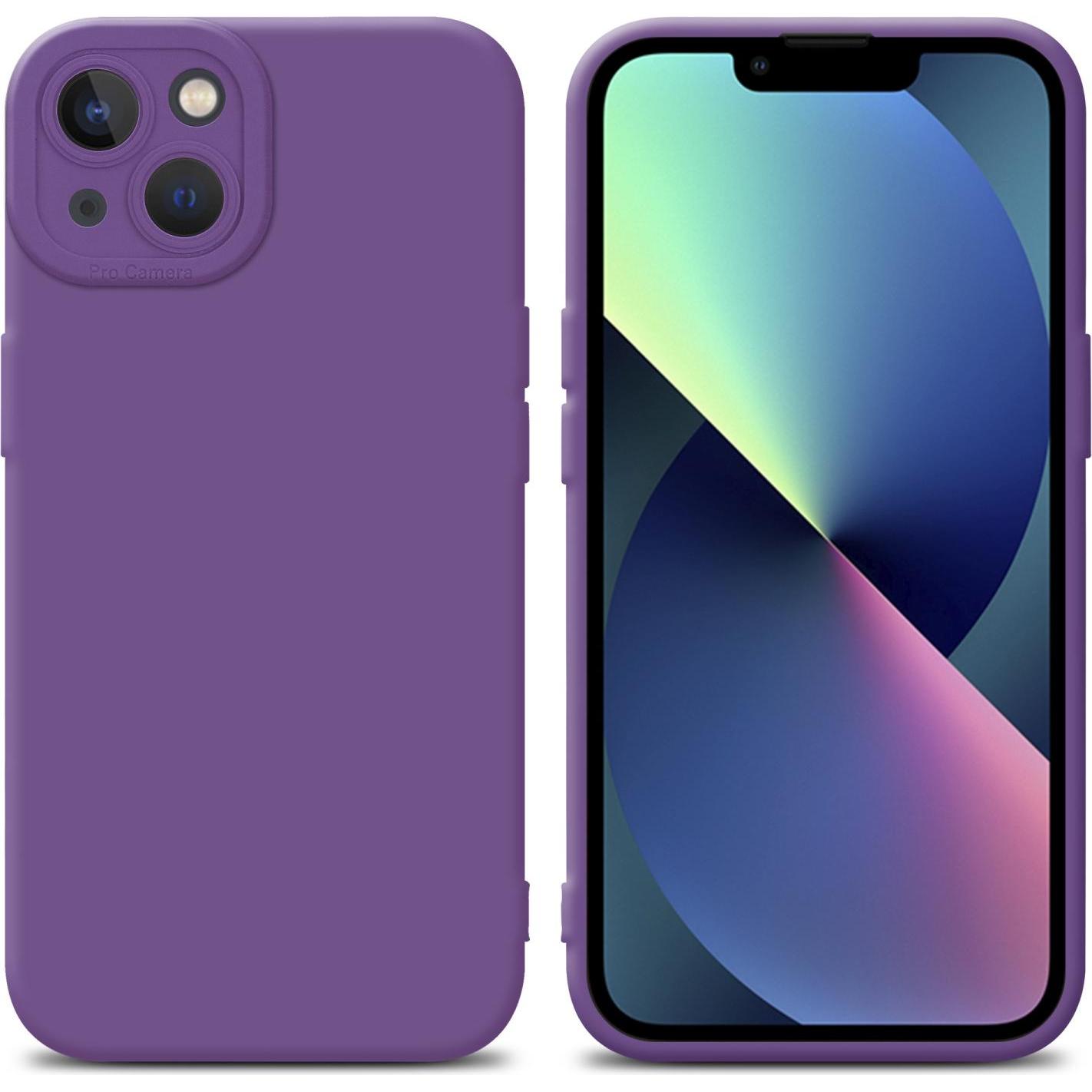 Cadorabo Hülle für Apple iPhone 13 im TPU Fluid LM162 Style (Apple iPhone 13), Smartphone Hülle, Violett