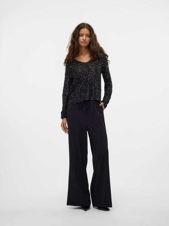Actual product image Vero Moda VMALVA Hohe Taille Hose Hose mit weitem Beinschnitt (M)