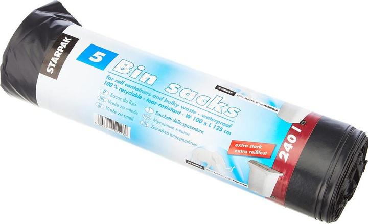 Actual product image Papstar Waste bag 240 l, 5 pieces (5 x, 240 l)