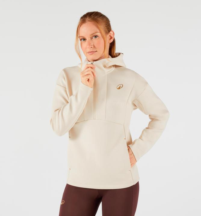 Produktbild Kuikma Sweatshirt Tennis mit Reissverschluss und Kapuze Damen beige (M)