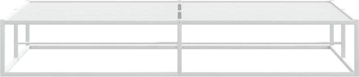 Actual product image VidaXL Bettgestell ohne Matratze Weiss 200x200 cm Metall (200 x 200 cm)