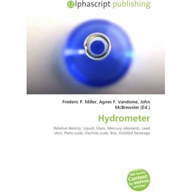 Hydrometer, Fachbücher von Agnes F. Vandome, Frederic P. Miller, John McBrewster
