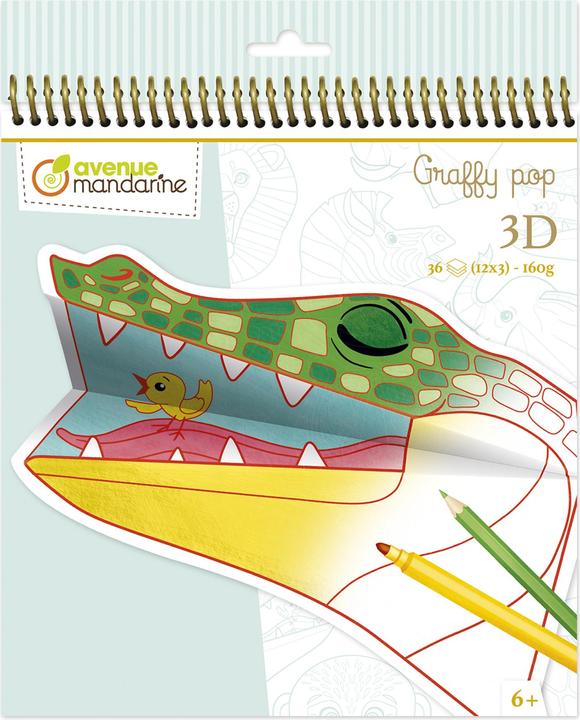 Immagine prodotto Avenue Mandarine Libro da colorare Graffy Pop 3D