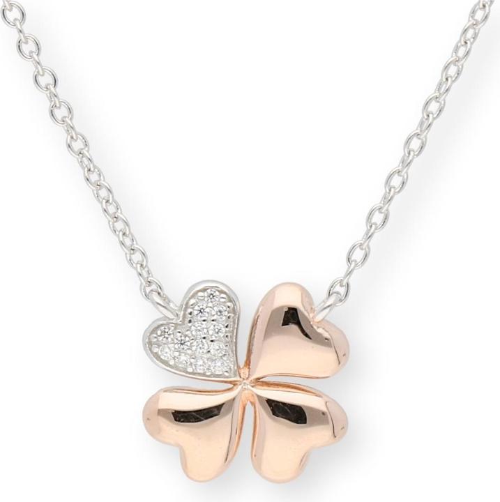 Bicolore, Rosevergoldet, Silber rhodiniert