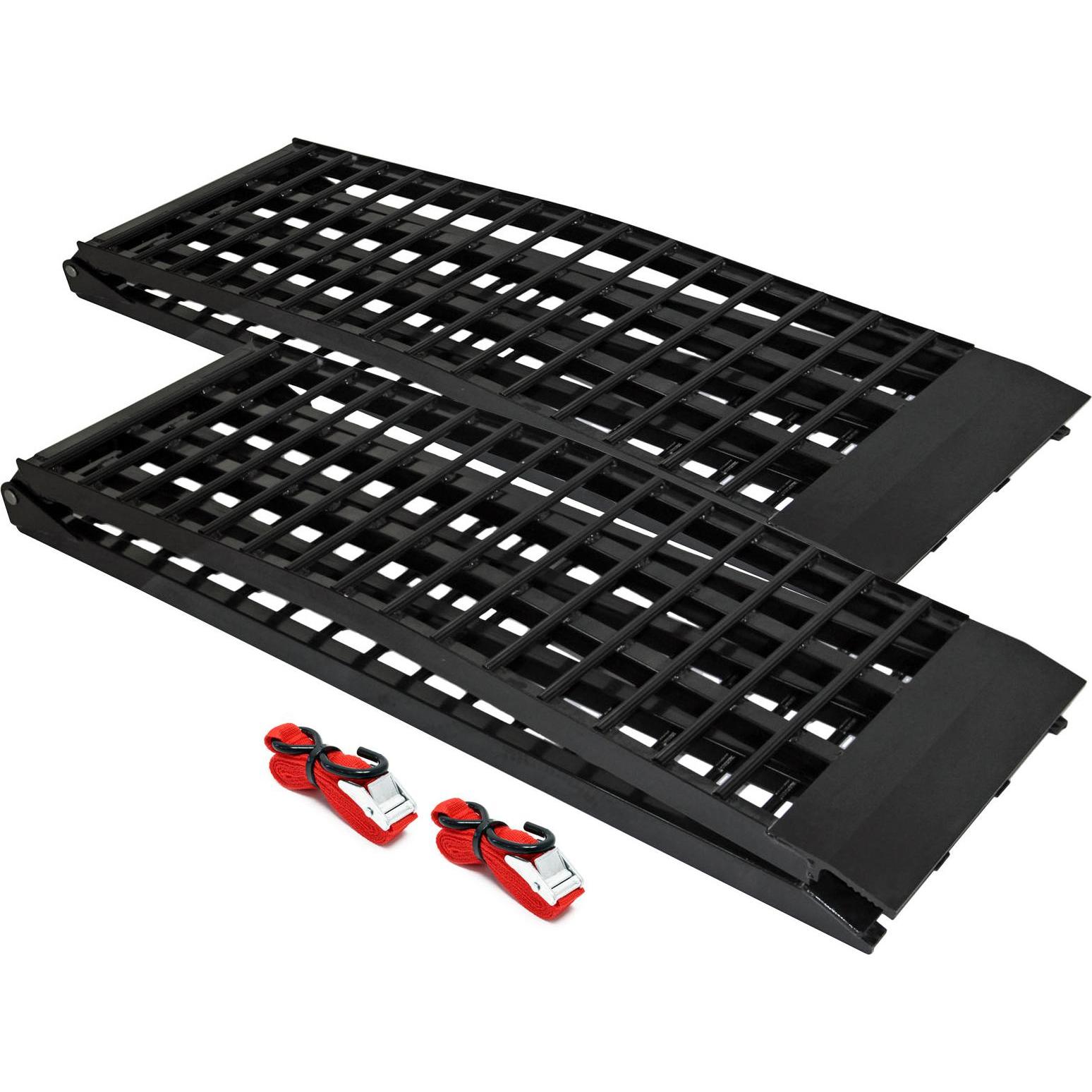 Wiltec, Garagenausstattung, 2xAuffahrrampe 274cm 800kg Quad ATV faltbar Auffahrschiene Alu Laderampe