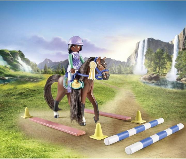 Image du produit Playmobil Zoe & Blaze avec parcours de compétition (71355, Playmobil Chevaux de la cascade)