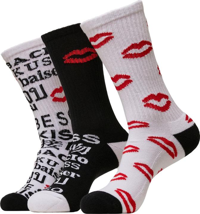 Produktbild Mister Tee Kiss Socks 3-Pack (3er Pack, 47 - 50)