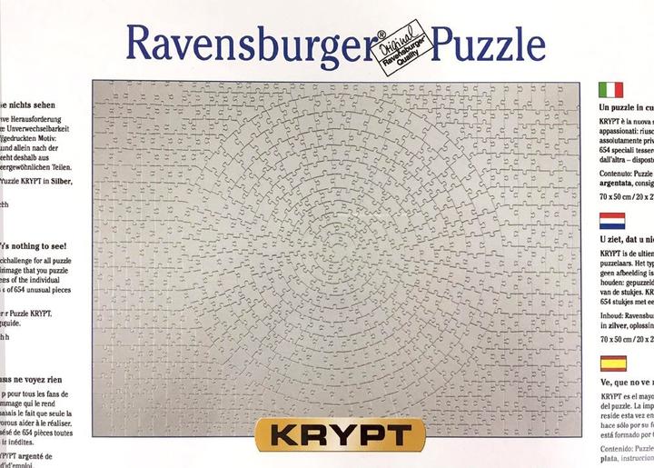 Actual product image Ravensburger Krypt Silver (654 pieces)