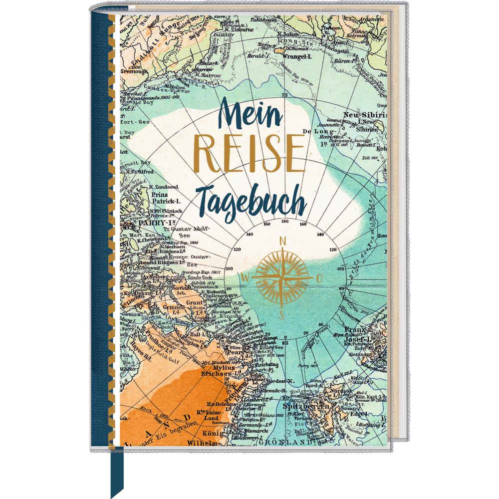 Coppenrath, Heft + Block, Reisetagebuch Landkarte (Liniert, Harter Einband)