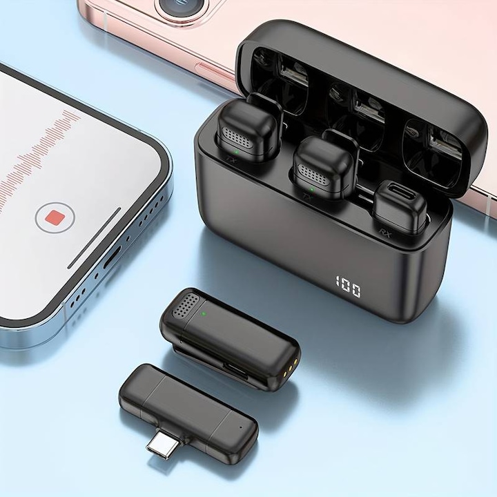 Produktbild PhoneLook Set aus 2 Lavalier-Krawattenmikrofonen