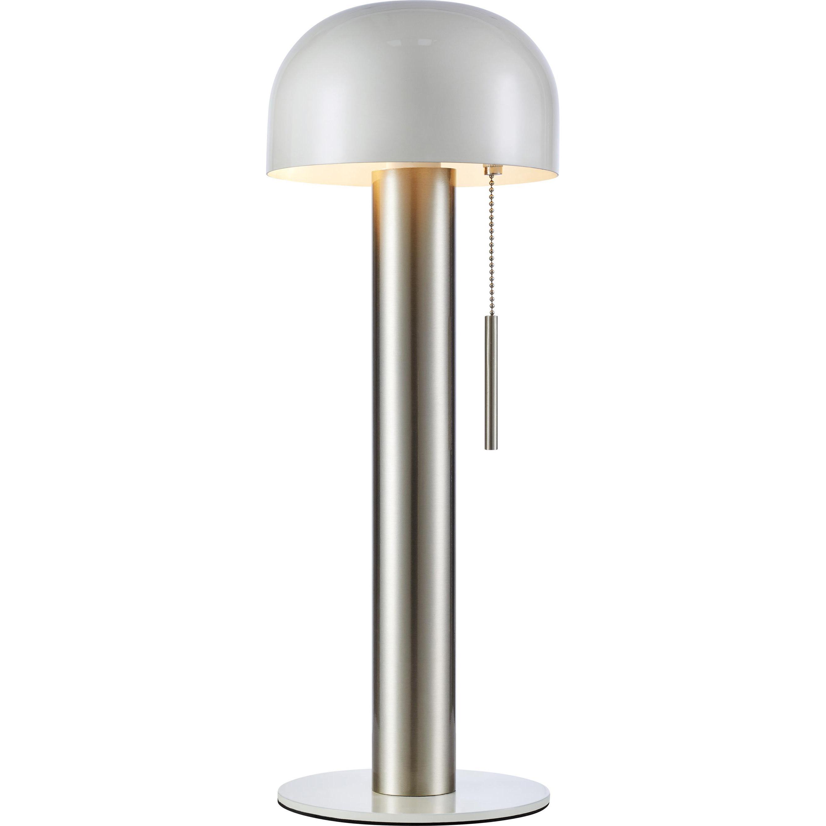 Markslöjd, Tafellamp, COSTA Table 1L Satin Nickel/White