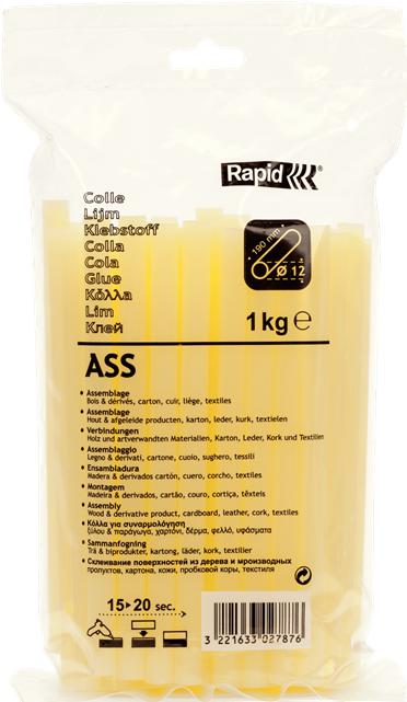 Immagine prodotto Rapid Bastoncini di colla assortiti Ø12x190mm 1,0 kg, sacchetto