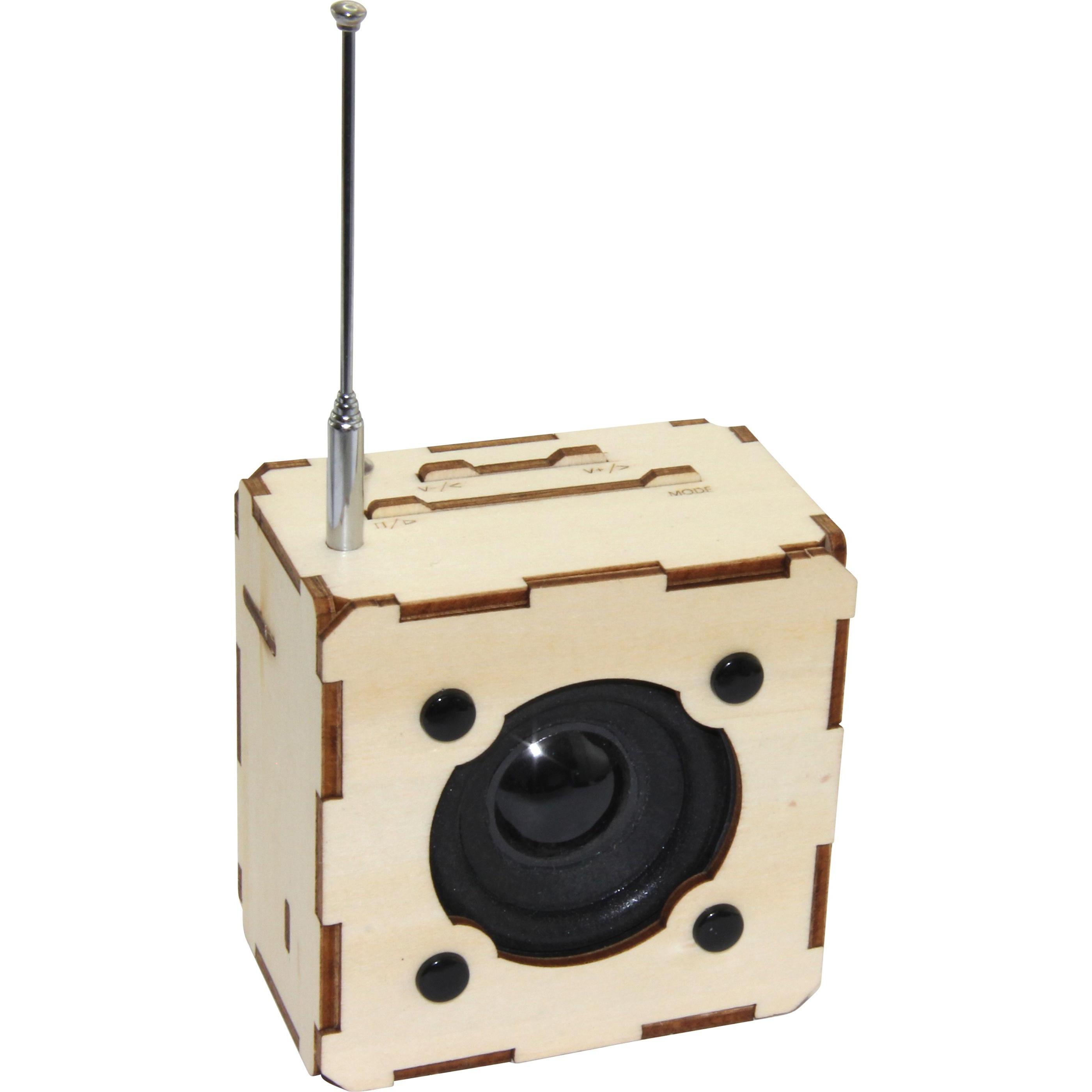 Sol-Expert 3D Holz Bausatz BT-Lautsprecher mit FM Radio