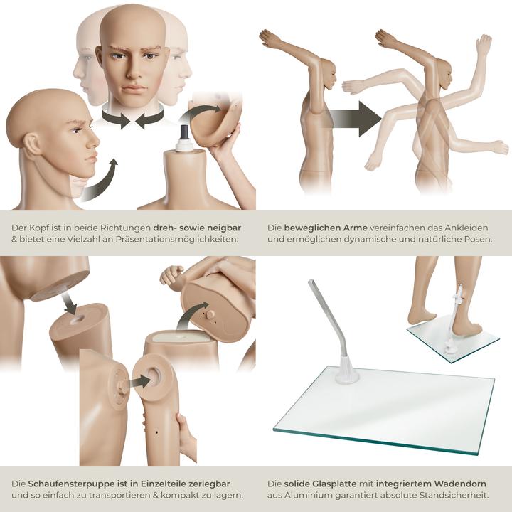 Image du produit tectake Mannequin de vitrine