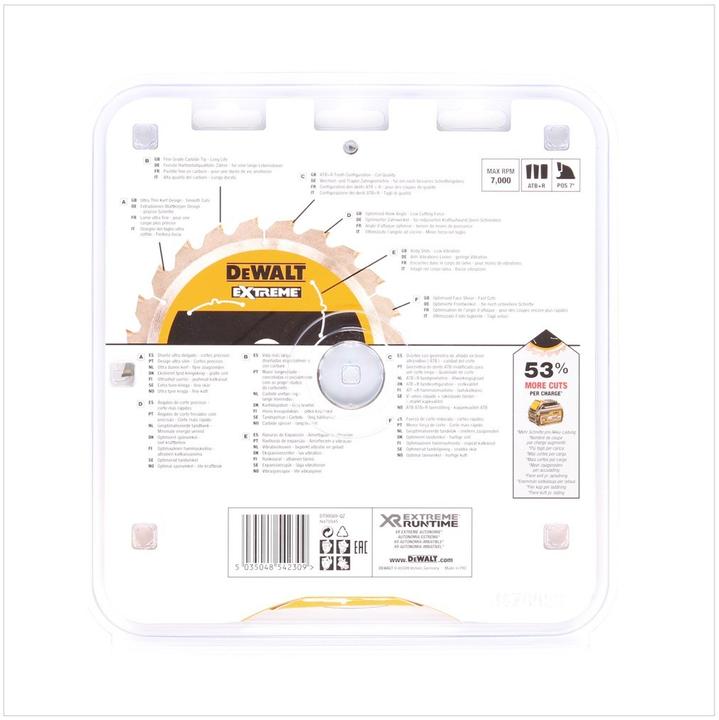 Produktbild DeWalt DT 99569 XR Handkreissägeblatt 216 mm / 30 mm mit 36 Zähnen