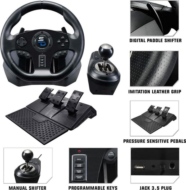 Subsonic Superdrive DRIVE PRO SPORT GS850-X (Xbox One S, Xbox One X, Xbox Series X, Xbox Series S, PS4)