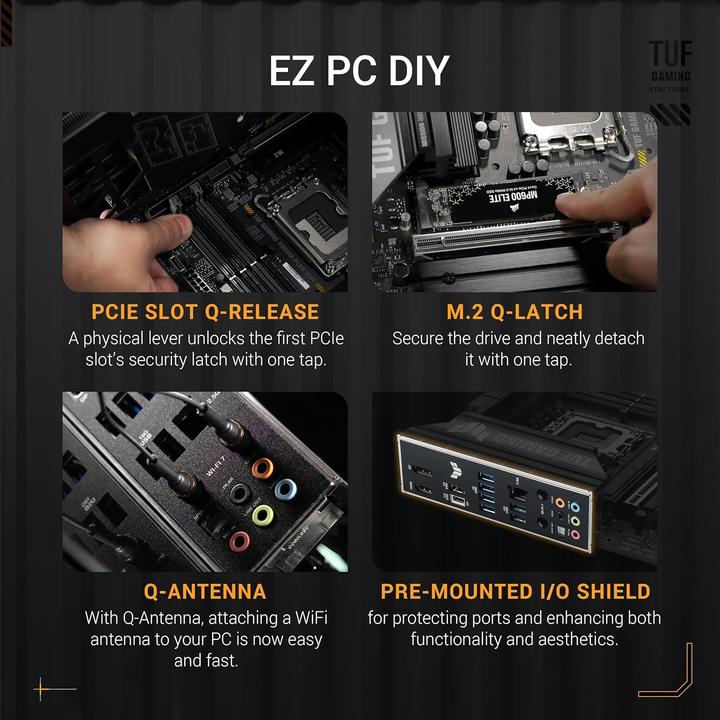 Productafbeelding ASUS TUF GAMING B860M-PLUS WIFI (LGA 1851, Intel B860, mATX)